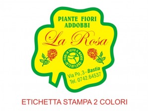 Etichette adesive per fioristi, fiorai e vivaisti (mm 39X39) (cod.3G)